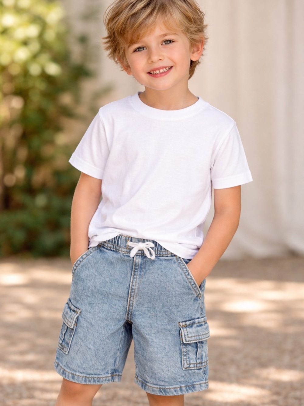 Cat & Jack Light Blue Cargo Shorts